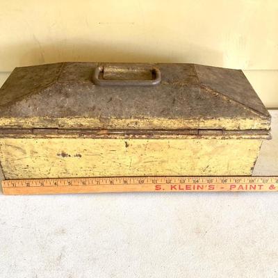 LOT 210: Pair of Vintage Metal Toolboxes and Contents