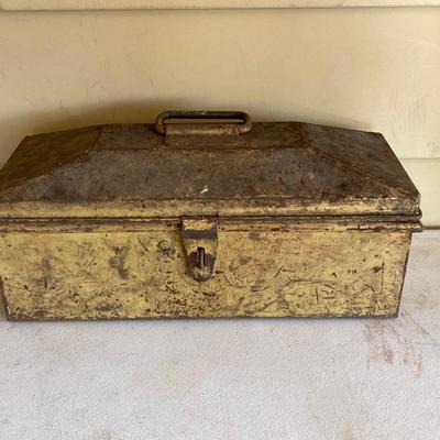 LOT 210: Pair of Vintage Metal Toolboxes and Contents