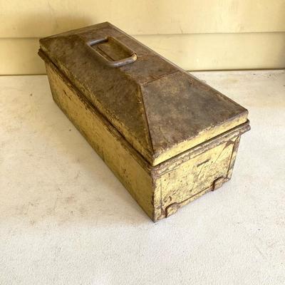 LOT 210: Pair of Vintage Metal Toolboxes and Contents