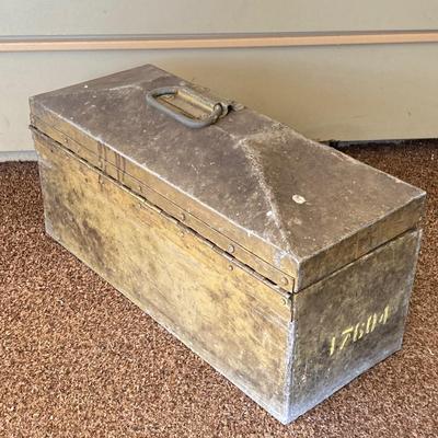 LOT 211: Two Vintage Metal Tool / Storage Boxes and Contents