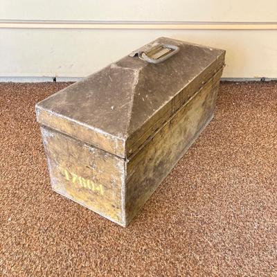 LOT 211: Two Vintage Metal Tool / Storage Boxes and Contents