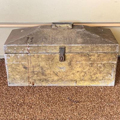 LOT 211: Two Vintage Metal Tool / Storage Boxes and Contents
