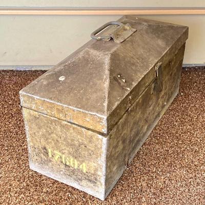 LOT 211: Two Vintage Metal Tool / Storage Boxes and Contents