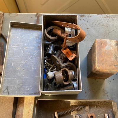 LOT 213: The Globe-Wernicke Co. Metal Horizontal Storage Unit with Contents of Large Tool Lot (Files, Drill Bits, Chisels and More)