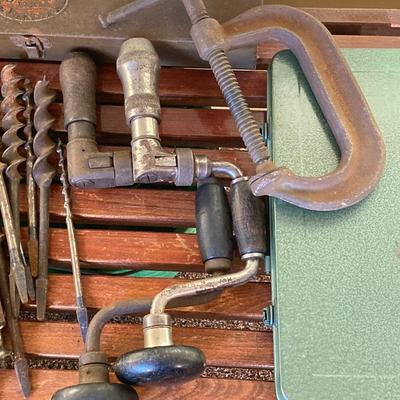 LOT 215: Vintage Tools - Drill Bits, Sockets and More