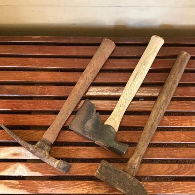 LOT 216: Craftsman Miter Cut-N-Clamp Set in Original Box with Large Collection of Hammers, Metal Square Angle Rulers and More