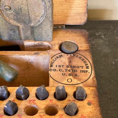 LOT 217: Vintage / Antique Tools - Metal Stamping, Wiss Shears / Cutters, Pexto / Kraeuter Rivet Burr Tools, Copper Chains, Molding Plane...