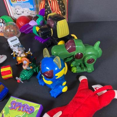LOT 218: Vintage Toys - Marbles, Bouncy Superballs, Buddy L, Beanie Babies, McDonald's, American Girl Book and More