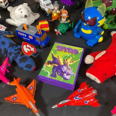 LOT 218: Vintage Toys - Marbles, Bouncy Superballs, Buddy L, Beanie Babies, McDonald's, American Girl Book and More