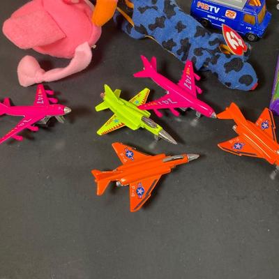 LOT 218: Vintage Toys - Marbles, Bouncy Superballs, Buddy L, Beanie Babies, McDonald's, American Girl Book and More