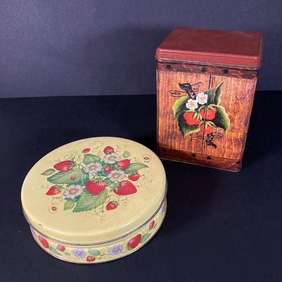 LOT 219: Vintage Tin Collection - Reisman's Thin Pretzels, Valleybrook Farms, Swiss Colony, Supreme Pure Cane Sugar Sack and More