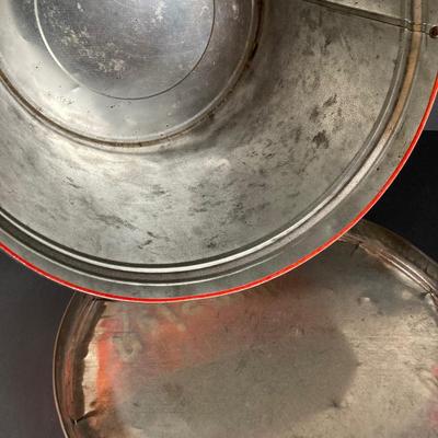 LOT 219: Vintage Tin Collection - Reisman's Thin Pretzels, Valleybrook Farms, Swiss Colony, Supreme Pure Cane Sugar Sack and More