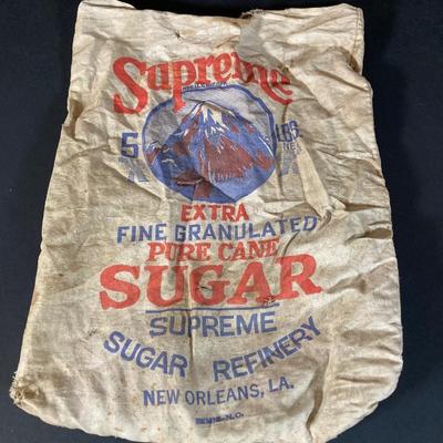 LOT 219: Vintage Tin Collection - Reisman's Thin Pretzels, Valleybrook Farms, Swiss Colony, Supreme Pure Cane Sugar Sack and More