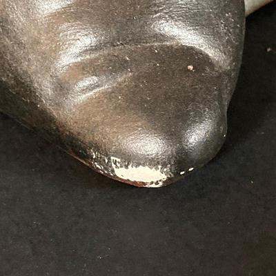 LOT 220: Pair of Large Hand Painted Ceramic Garden Knomes