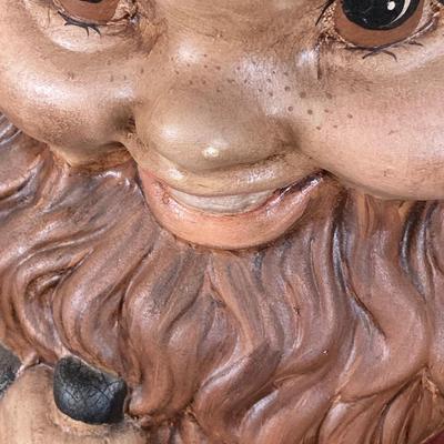 LOT 220: Pair of Large Hand Painted Ceramic Garden Knomes