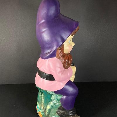 LOT 220: Pair of Large Hand Painted Ceramic Garden Knomes