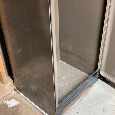 LOT 222: Evans Brand Metal Storage Cabinet