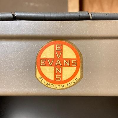 LOT 222: Evans Brand Metal Storage Cabinet