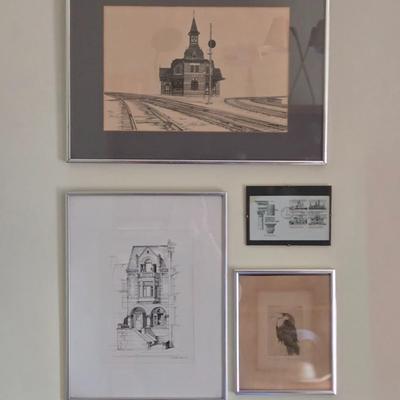 LOT 3X: Framed Wall Art - "Toucan" By Kim Smith, D. Bucher Original, Signed and Numbered Bartlett Artwork, and "First Day...