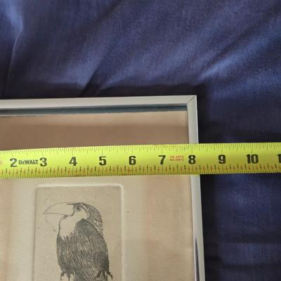 LOT 3X: Framed Wall Art - "Toucan" By Kim Smith, D. Bucher Original, Signed and Numbered Bartlett Artwork, and "First Day...