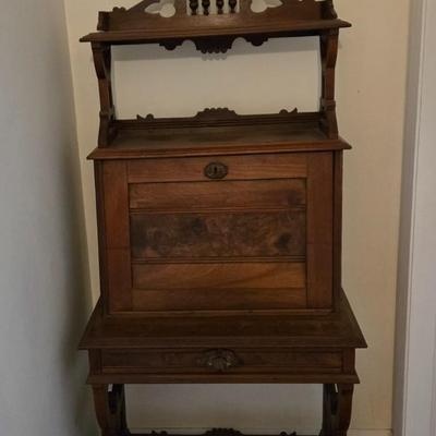 LOT 4X: Secretary Desk With Storage Inside