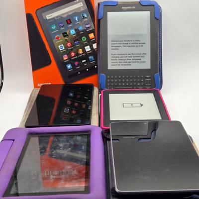 LOT 8X: Various Kindles and Tablets