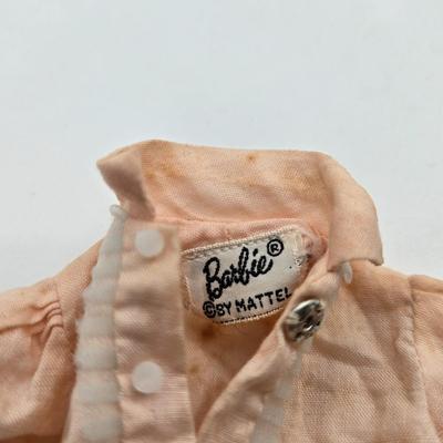 LOT 10X: 1962 Barbie Case, 1958 Blonde Ponytail Barbie ( MCMLVIII ) , 1958 Brunette Bubble Hairstyle Barbie ( MCMLVIII) , Clothing,...