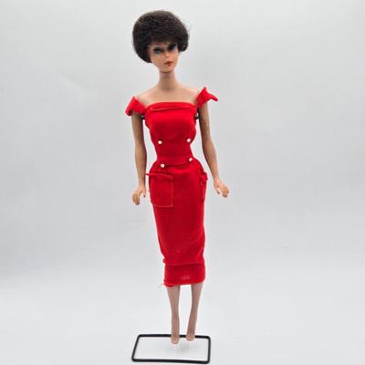 LOT 10X: 1962 Barbie Case, 1958 Blonde Ponytail Barbie ( MCMLVIII ) , 1958 Brunette Bubble Hairstyle Barbie ( MCMLVIII) , Clothing,...