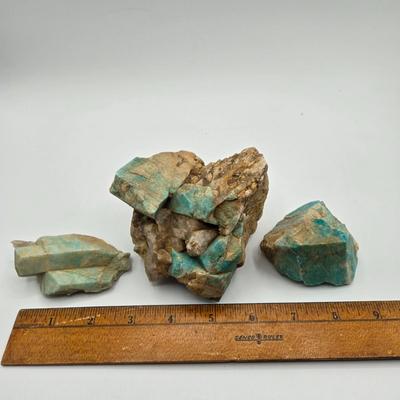 LOT 11X: Mushroom Coral, Raw Amethyst, Smoky Quartz, Amazonite, Agate Geodes, Quartz Crystals, Pyrite Gold, and Various Other Rocks