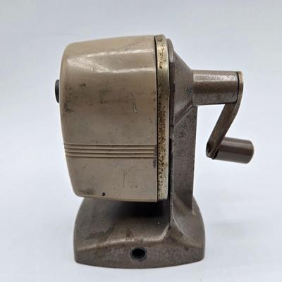 LOT 12X: Wedgewood Jasperware Brown Ballpoint Pen, Vintage Berol Apsco Pencil Sharpener, and Vintage Brass Envelope Opener From "...