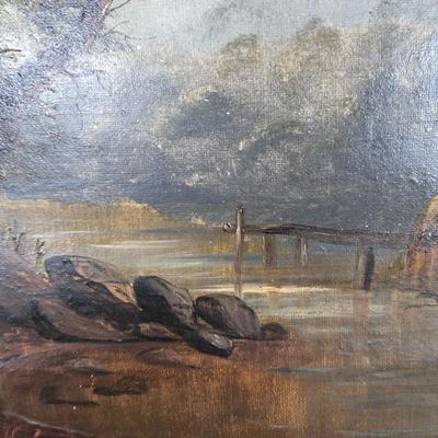 LOT 20K: Signed Oil Painting