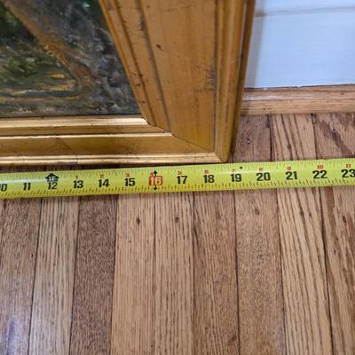 LOT 21L: "Late Summer at Nyack Beach View From Power House" Signed Oil Painting by Marylyn Vanderpool