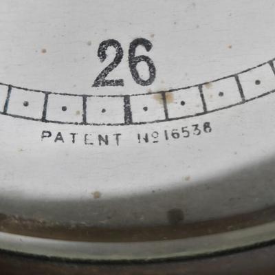 LOT 22L: Gooch Bros. Worthington Wooden Barometer