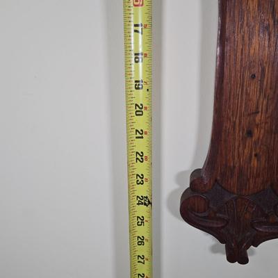 LOT 22L: Gooch Bros. Worthington Wooden Barometer