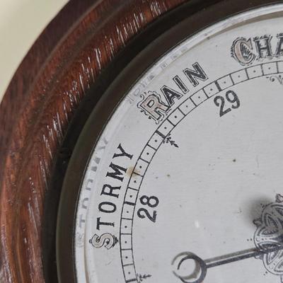 LOT 22L: Gooch Bros. Worthington Wooden Barometer