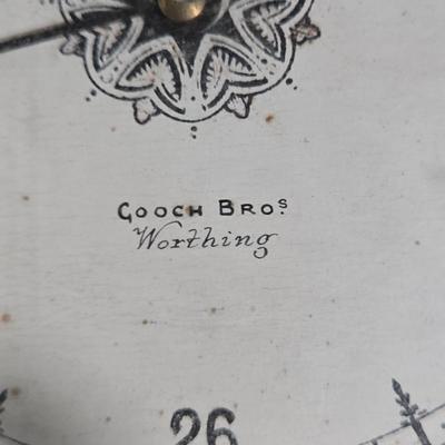 LOT 22L: Gooch Bros. Worthington Wooden Barometer