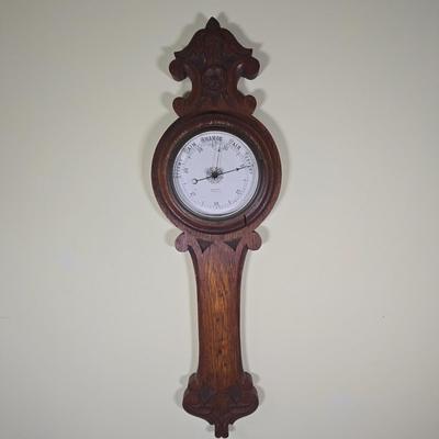 LOT 22L: Gooch Bros. Worthington Wooden Barometer