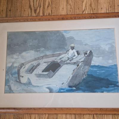 LOT 24L: "The Gulf Stream" By Winslow Homer Print