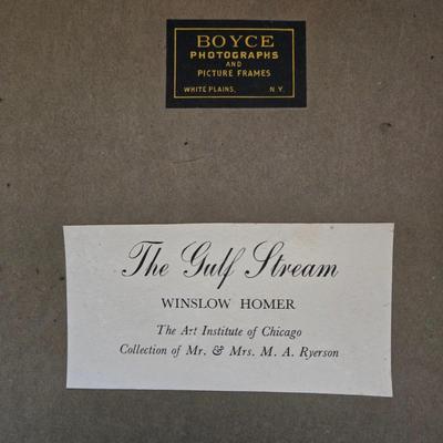 LOT 24L: "The Gulf Stream" By Winslow Homer Print