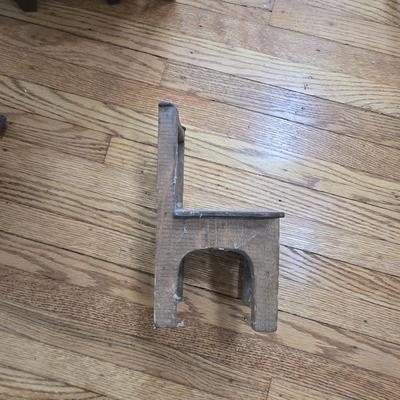 LOT 25L: Wooden Doll Furniture; Appears to be Handmade; Age Unknown