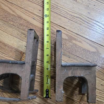 LOT 25L: Wooden Doll Furniture; Appears to be Handmade; Age Unknown