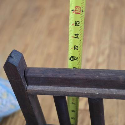 LOT 25L: Wooden Doll Furniture; Appears to be Handmade; Age Unknown