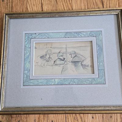 LOT 26L: John Colman's " Trip To Sandy hook"