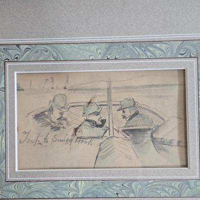 LOT 26L: John Colman's " Trip To Sandy hook"