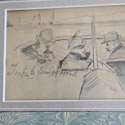 LOT 26L: John Colman's " Trip To Sandy hook"