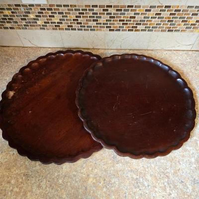 LOT 27K: Wooden Serving Platters and Bowls