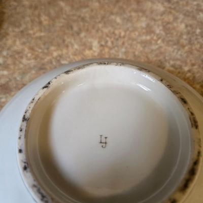 LOT 31K: Russian Khokhloma Lacquer Box, Japanese Handpainted Bowl, 2 Russian Lacquer Wooden Bowls, 2 Stone Carved Elephants , and Serving...