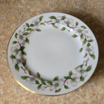 LOT 35K: Wentworth " Dogwood" Gold Rimmed China Set