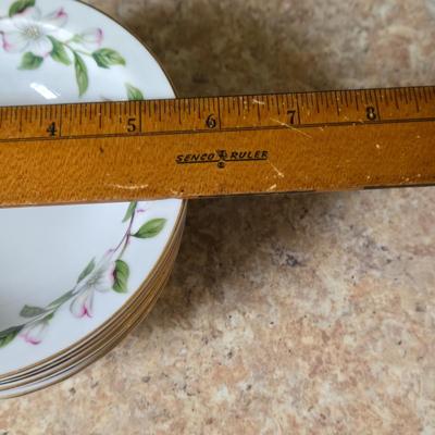 LOT 35K: Wentworth " Dogwood" Gold Rimmed China Set