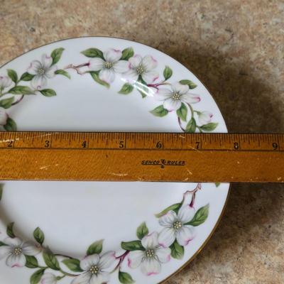 LOT 35K: Wentworth " Dogwood" Gold Rimmed China Set